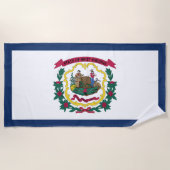 West Virginia State Flag Strandlaken (Voorkant)