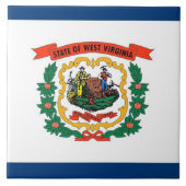 West Virginia State Flag Tegel Tegeltje (Voorkant)