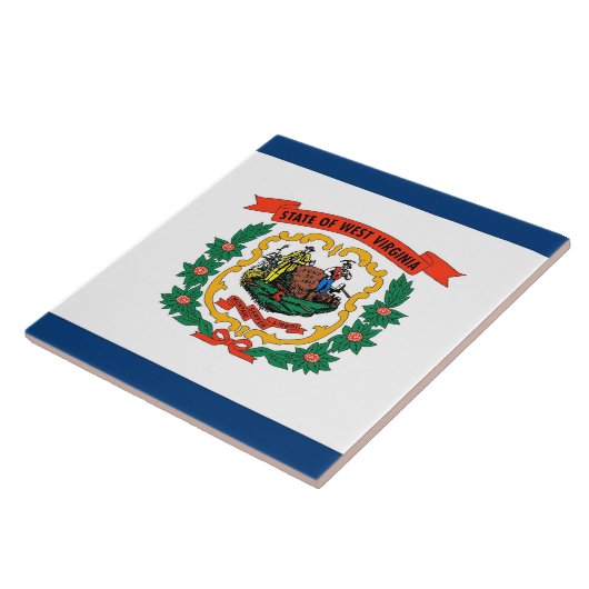 West Virginia State Flag Tegel Tegeltje (Zijkant)