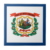 West Virginia State Flag Tegeltje (Voorkant)