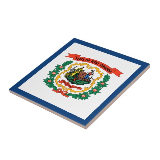 West Virginia State Flag Tegeltje (Zijkant)