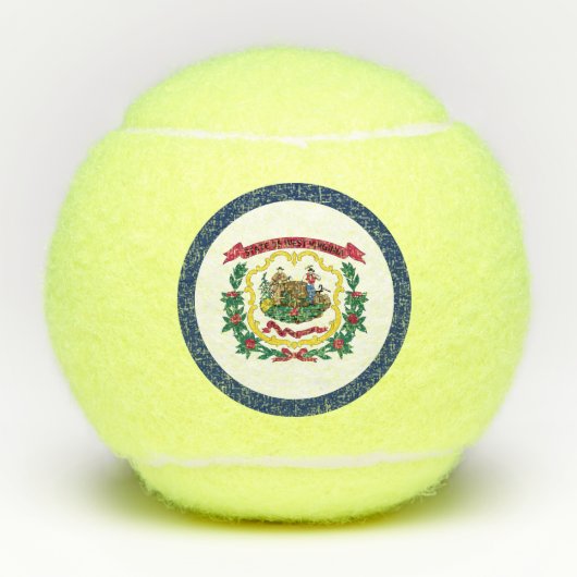 West Virginia State Flag Tennisballen (Voorkant)