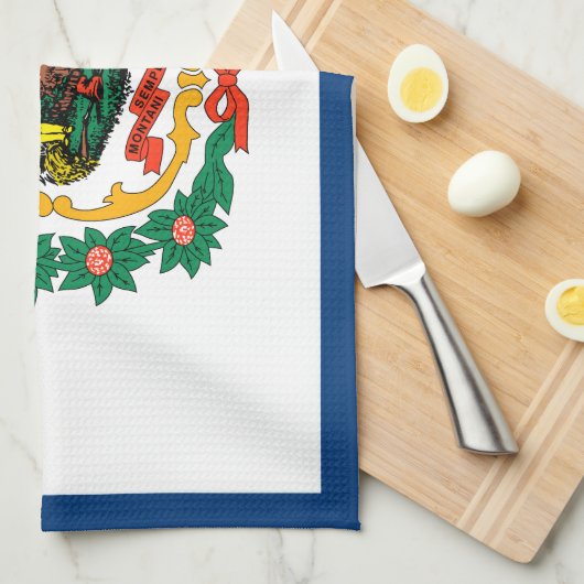 West Virginia State Flag Theedoek (Quarter Fold)