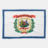 West Virginia State Flag Theedoek (Horizontaal)