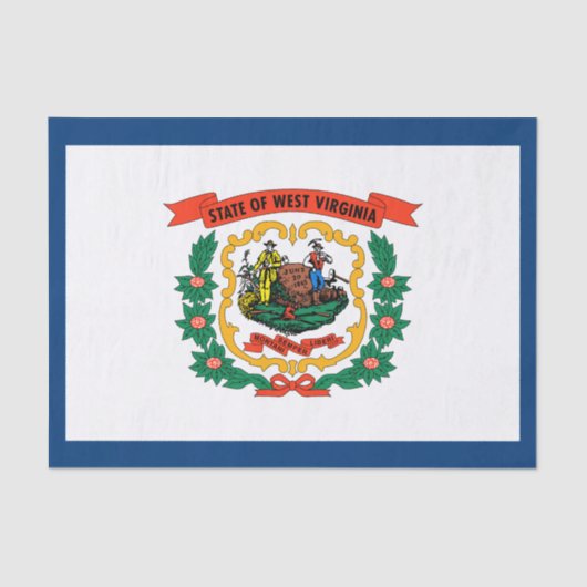 West Virginia State Flag Tissuepapier (Voorkant)