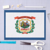 West Virginia State Flag Tissuepapier (Craft)