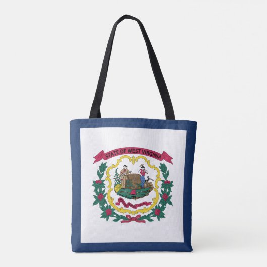West Virginia State Flag Tote Bag (Achterkant)