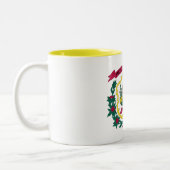 West Virginia State Flag Tweekleurige Koffiemok (Links)