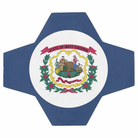 West Virginia State Flag Voetbal (Enkel)
