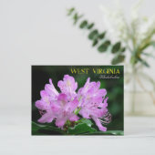 West Virginia State Flower: Rhododendron Briefkaart (Staand voorkant)