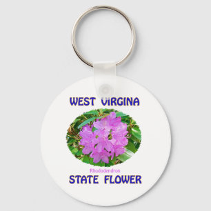 West Virginia State Flower T-Shirts & Gifts Sleutelhanger