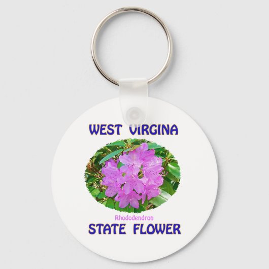 West Virginia State Flower T-Shirts & Gifts Sleutelhanger (Voorkant)