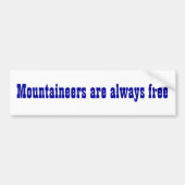 West Virginia State Motto Bumpersticker (Voorkant)