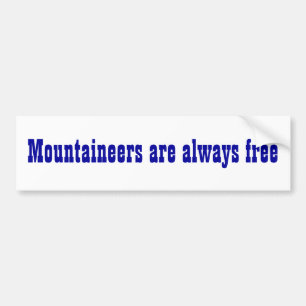 West Virginia State Motto Bumpersticker