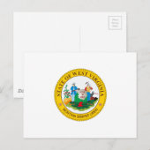 West Virginia State Seal Briefkaart (Voorkant / Achterkant)