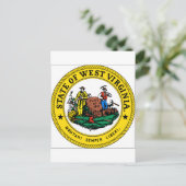 West Virginia State Seal Briefkaart (Staand voorkant)