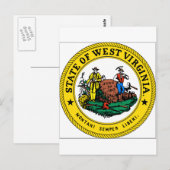 West Virginia State Seal Briefkaart (Voorkant / Achterkant)