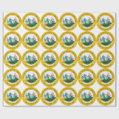 West Virginia State Seal Cadeaupapier (Vlak)