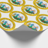 West Virginia State Seal Cadeaupapier (Hoek)