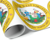 West Virginia State Seal Cadeaupapier (Rol Hoek)