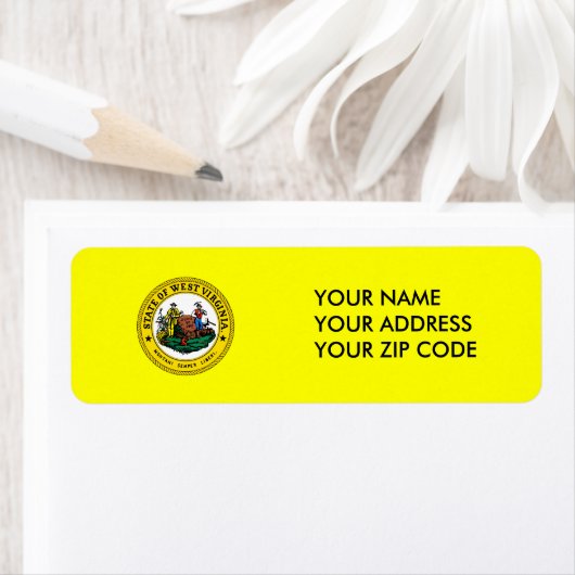West Virginia State Seal Etiket (Insitu)