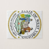 West Virginia State Seal Legpuzzel (Horizontaal)