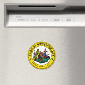 West Virginia State Seal Magnet (Insitu (Vaatwasser))
