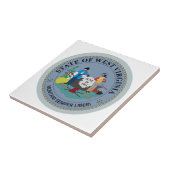 West Virginia State Seal Tegeltje (Zijkant)
