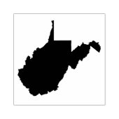 West Virginia State Solid Rubber Art Stamp Rubberstempel (Afrduk)