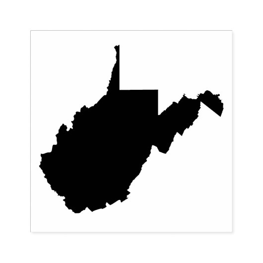 West Virginia State Solid Rubber Art Stamp Rubberstempel (Afrduk)