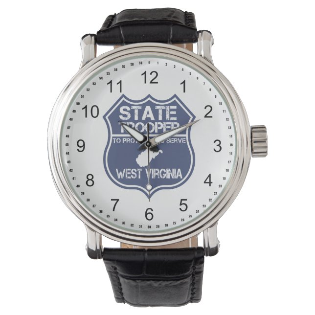 West Virginia State Trooper te beschermen en te di Horloge (Voorkant)