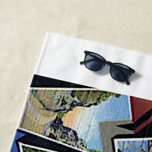 West Virginia State Wild & Wonderful Verenigde Sta Strandlaken (In situ)