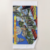 West Virginia State Wild & Wonderful Verenigde Sta Strandlaken (Voorkant)