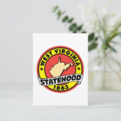 West Virginia Statehood 1863 Briefkaart (Staand voorkant)
