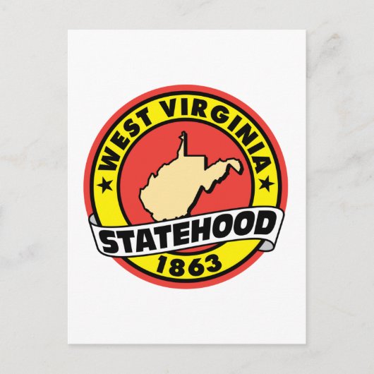 West Virginia Statehood 1863 Briefkaart (Voorkant)