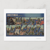 West-Virginia (steenkool-mijner) - Grote letterscè Briefkaart (Voorkant)
