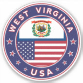 West Virginia Sticker (Voorkant)
