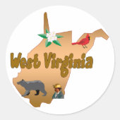 West Virginia Sticker (Voorkant)