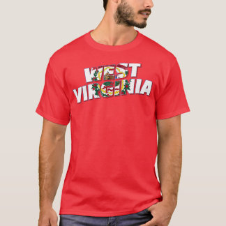 West Virginia  stijl retro souvenir 2 T-shirt