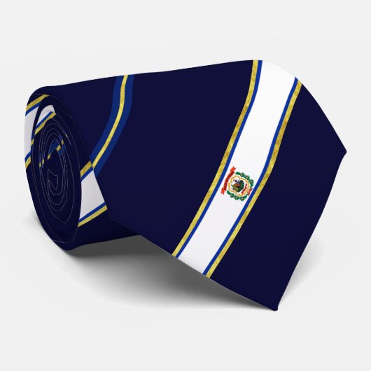 West Virginia strepen vlag Stropdas (Opgerold)