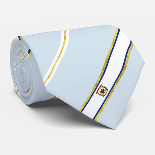 West Virginia strepen vlag Stropdas (Opgerold)