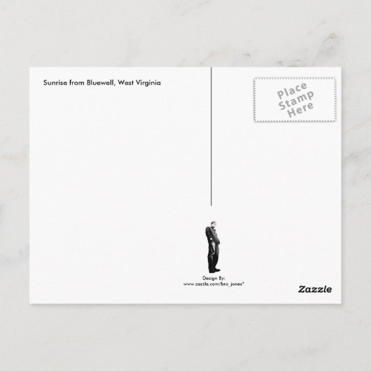 West Virginia Sunrise Briefkaart (Achterkant)