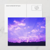 West Virginia Sunrise Paars Briefkaart (Voorkant / Achterkant)