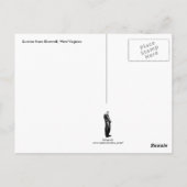 West Virginia Sunrise Paars Briefkaart (Achterkant)