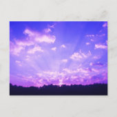 West Virginia Sunrise Paars Briefkaart (Voorkant)