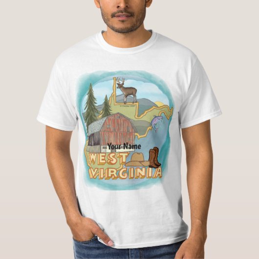 West Virginia T-shirt (Voorkant)