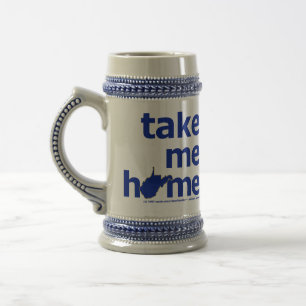 West Virginia Take Me Home Stein Bierpul