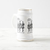 WEST VIRGINIA TEA PARTY BEER STEIN BIERPUL (Voorkant links)