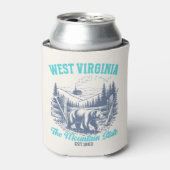 West Virginia The Mountain State Blikjeskoeler (Blikje Voorkant)