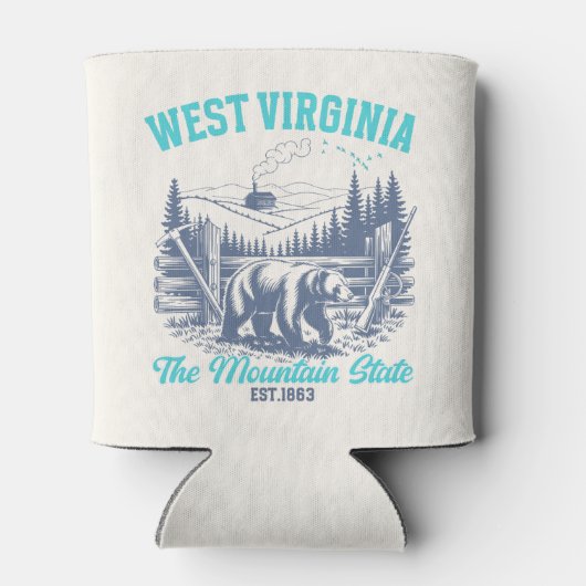 West Virginia The Mountain State Blikjeskoeler (Achterkant)